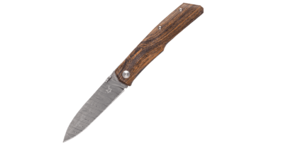 FOX Knives FX-525 DB Terzuola kapesní nůž 8,5 cm, dřevo Bocote, damašek, nylonové pouzdro
