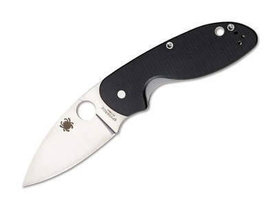 Spyderco C216GP Efficient Plain kapesní nůž 7,6 cm, černá, G10
