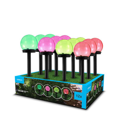 Modee záhradná solárna LED lampa GS034 38 cm, AA 200 mAh 12ks (ML-GS034)