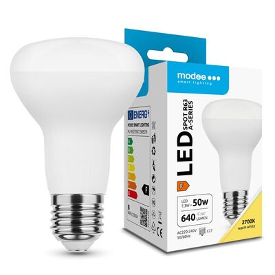 Modee LED Spot bodová žárovka R63 7,3W E27 640lm teplá bílá (ML-R632700K7,3WE27N)