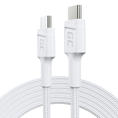 Green Cell KABGC29W PowerStream kabel USB-C - USB-C 2m, podpora rychlého nabíjení