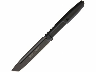 Extrema Ratio 04.1000.0477/BLK Mamba Black taktický nůž 11,6 cm, celočerný, Forprene, pouzdro nylon