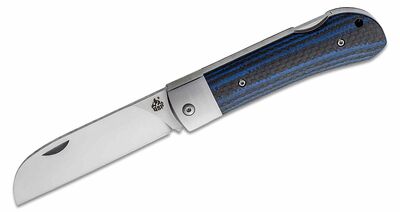 QSP Knife QS128-D Worker CF Blue G10 kapesní nůž 8,8 cm, modrá, G10, uhlíkové vlákno