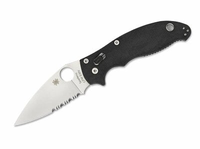 Spyderco C101GPS2 Manix 2 Combo Edge kapesní nůž 8,6 cm, černá, G10