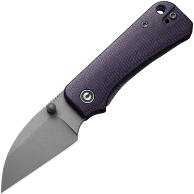 CIVIVI C19068SC-2 Baby Banter vreckový nôž 5,9 cm, Stonewash, fialová, Micarta