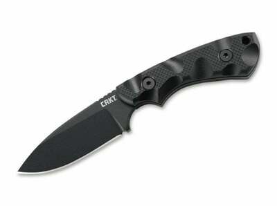 CRKT 02CR302 SIWI taktikai kés 8,5 cm, teljesen fekete, G10, műanyag ház