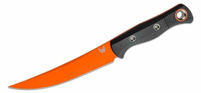 Benchmade 15500OR-2 MEATCRAFTER nůž na přípravu jídla 15,4 cm, oranžová, uhlíkové vlákno, pouzdro