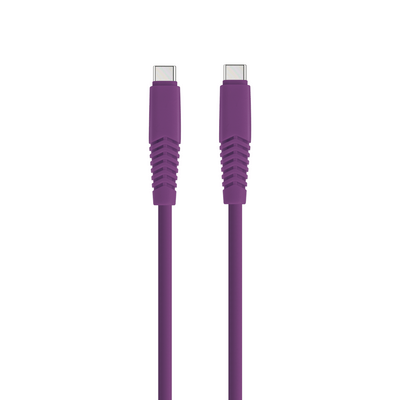 SETTY kábel USB-C - USB-C 1,5 m 2,1A KSC-C-1.5219 fialová (GSM169855)