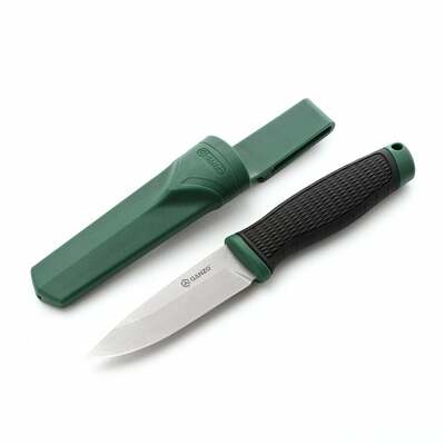 Ganzo Knife G806-GB nôž do prírody 9,8 cm, čierno-zelená, TPR, plastové puzdro