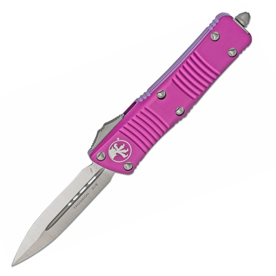 Microtech 138-4VI TRODON Satin Standard Violet automata kés 7,8 cm, lila, alumínium