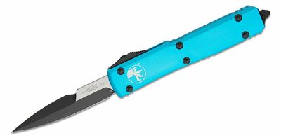 Microtech 120-1TQ Ultratech Bayonet Black Turquoise automatický nôž 8,8cm, čierna, tyrkysová, hliník