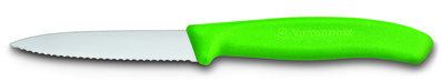 Victorinox 6.7636.L114 univerzální nůž 8 cm, zoubkovaná čepel, zelená