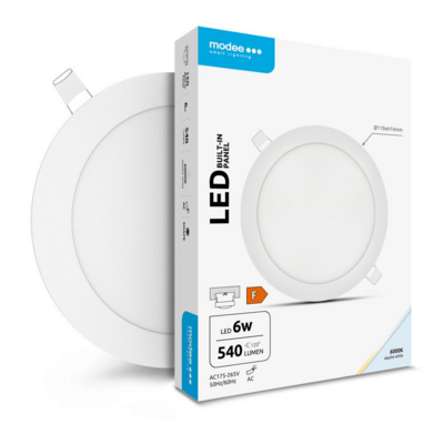 Modee LED okrúhly panel - zapustený 6W 540 lm studená biela (ML-LPRB6000K6WA2N)