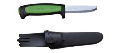 Morakniv 13076 Safe Pro pracovný nôž 8,2 cm, čierna, zelená, plast/guma, plastové puzdro