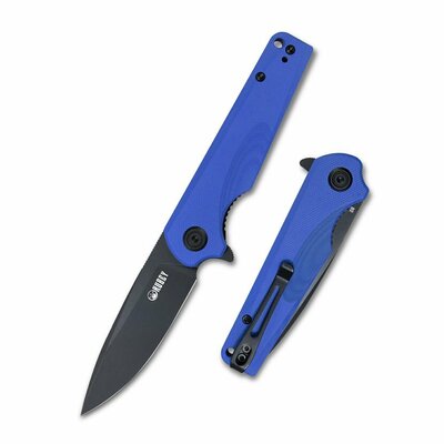Kubey KU233F Wolverine kapesní nůž 7,4 cm, černá, modrá, G10, spona