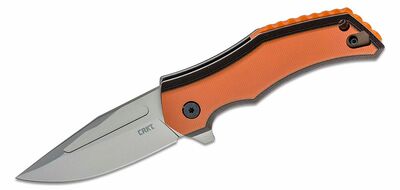 CRKT CR-2372 Fawkes Orange vreckový nôž s asistenciou 7 cm, čierna, oranžová, G10