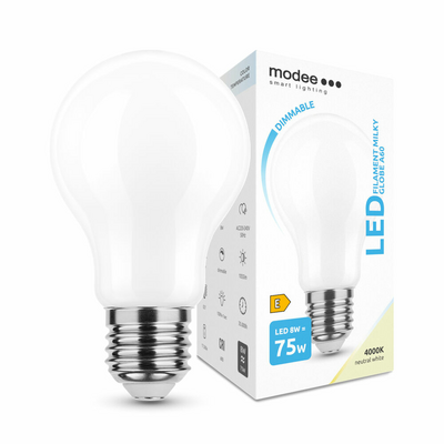 Modee Smart Lighting LED Filament Milky Globe žárovka E27 8W neutrální bílá (ML-MA60F4000K8WE27D)