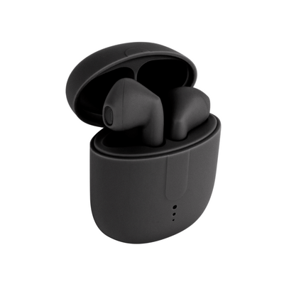 SETTY TWS-1 bezdrátová Bluetooth sluchátka s nabíjecím pouzdrem, černá (GSM165780)