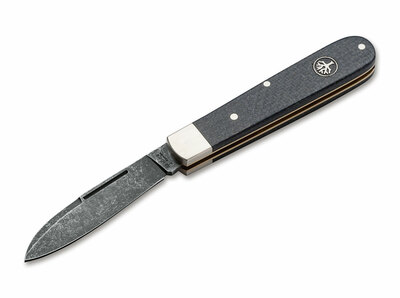 Böker 114942 BARLOW PRIME JUTE vreckový nôž 7 cm, čierna, Micarta