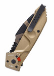 Extrema Ratio 04.1000.0133/DW MF1 Desert Warfare taktický vreckový nôž 9 cm, piesková, hliník 
