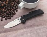 FL-30DPLCS-35 Cold Steel 3" ENGAGE S35VN / CLIP POINT / 2.4MM THICK / TWO TONE SATIN STEEL / BLACK G