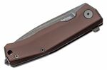 LionSteel MT01A EB Myto Old Black vreckový nôž 8,3 cm, čierna, tmavohnedá, hliník, rozbíjač skla