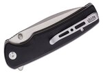 S21007-5 Sencut Sachse Black G10 Handle Satin Finished 9Cr18MoV Blade Button Lock
