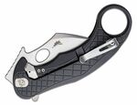 LE1 A BS LionSteel Folding nůž STONE WASHED MagnaCut blade, BLACK aluminum handle