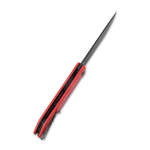 Kubey KU253B Pylades Red Black zsebkés 11,8 cm, fekete, piros, G10, csat