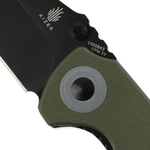 Kizer V3508A3 Critical Mini Green kapesní nůž 7,6 cm, černá, zelená, G10