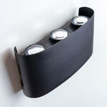 Modee LED čierna nástenná lampa 6W 470lm neutrálna biela (ML-LWL0002)