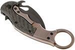 FX-599TiC FOX knives FOX KARAMBIT FRAME LOCK WITH CARBON FIBER HANDLE CERAKOTE BLADE