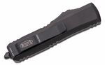 Microtech 233-1T UTX-85 Black Tactical Standard Tanto automatický nůž 7,6 cm, celočerná, hliník