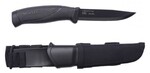 Morakniv 12351 Companion Tactical taktický nůž 10,4 cm, celočerný, plast, guma, pouzdro MOLLE