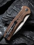 CIVIVI C20038D-6 Cogent vreckový nôž 8,8 cm, Bead Blasted, hnedá, Micarta