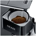 Graef FK402 Kávovar na filtrovanú kávu kávu čierny, sklenený hrnček, on/off, 1,25 L