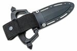 Cold Steel 80NT3 Chaos Push Knife taktický tlačný nůž 12,7 cm, celočerná, hliník, pouzdro Secure-Ex