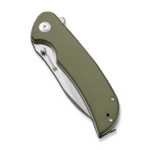S23077-1 Sencut Borzám OD Green G10 Handle Satin Finished 9Cr18MoV Blade Liner Lock