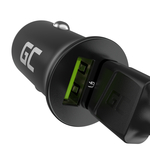 CADM-GC-36AA Green Cell autós töltő PowerRide Nano36 36W 2xUSB-A, Ultra Charge