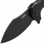 Kubey KU236F Noble Nest zsebkés 8 cm, Dark Stonewash, teljesen fekete, G10