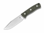 QSP Knife QS134-C Bison Green vnější nůž 11,5 cm, zelená, Micarta, pouzdro Kydex