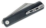 SA08A Sencut Bronte Black Micarta Handle Gray S/S Liner Gray Stonewashed 9Cr18MoV Blad