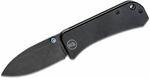 We Knife 2004B Banter Black vreckový nôž 7,4 cm, Black Stonewash, čierna, G10 