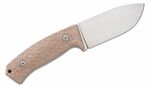 M3 CVN LionSteel Hunting fix knife with NIOLOX blade, NATURAL CANVAS  handle, cordura sheath