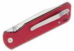 QSP Knife QS102-E Parrot Red vreckový nôž 8,2 cm, satin, červená, Micarta