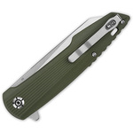 QSP Knife QS108-B1 Phoenix Green vreckový nôž 9,5 cm, satin, zelená, G10