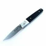 Ganzo Knife G7211-BK automata zsebkés 8,5 cm, fekete, rozsdamentes acél, G10