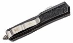 Microtech 206-12S Makora Full Serrated automatický nůž 8,3 cm, Stonewash, černá, hliník