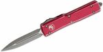 Microtech 147-10DRD UTX-70 Distressed Red automata kés 6,1 cm, Stonewash, piros, alumínium