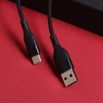 Maxlife MXUC-07 kabel USB - USB-C 1,0 m 3A černý nylon (OEM0101187)